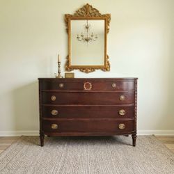 Vintage Solid Bowfront Dresser