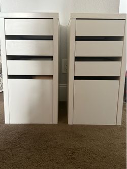 IKEA micke 4 drawer cabinet white
