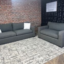 Free Delivery Crate and Barrel sofa loveseat set
