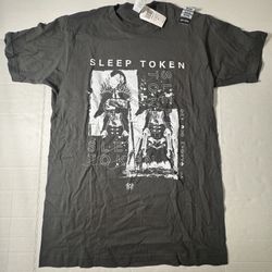 NWT  Sleep Token  T Shirt  Printed  Gray  Unisex  Size Medium