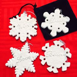 Christmas snowflakes ornaments