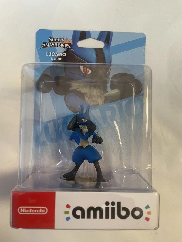 Amiibo Lucario Nintendo amiibo Lucario Super Smash Bros. series Pokemon NEW sealed from