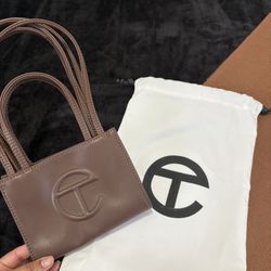 Telfar Global Mini Brown Tote Bag 