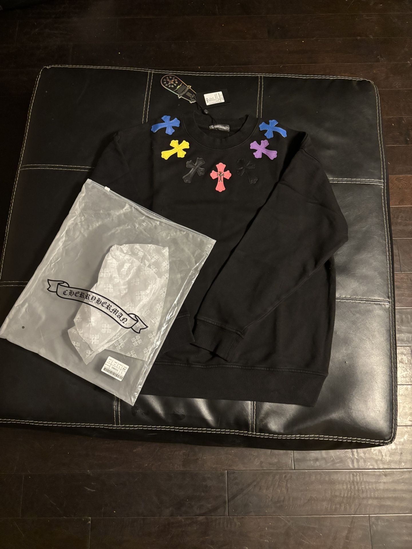 Black Chrome Hearts Sweater
