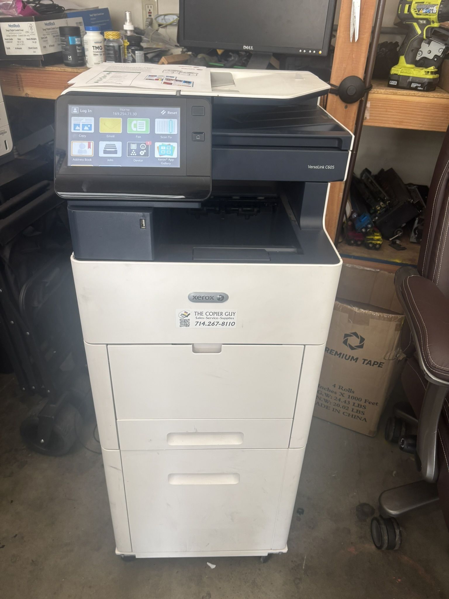 Xerox Versalink C605 Color Copier/print/scan/fax Low Meter Only 153 Copies On It, Like New!!!!