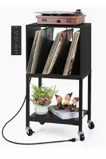 Multifunctional Record Player Stand