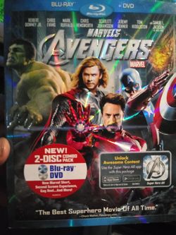 Marvels Avengers blu ray+dvd combo pack