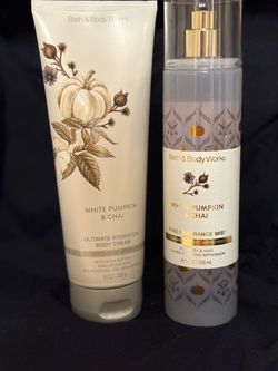 Bath & Body Works White Pumpkin & Chai Set