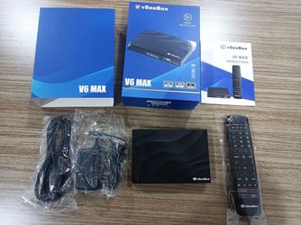 vSeeBox Android TV Box - No Subscription Live TV Sports PPV! Smart TV Box Streaming Black Box! All Models: V6 Plus, V6 Max,Elite Ultra, V5 Pro