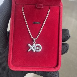 925 Silver Chain And XO Charm