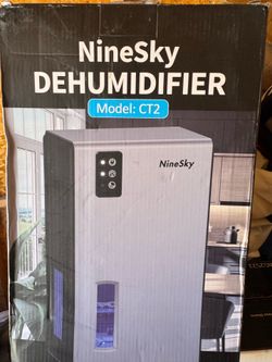 NineSky Dehumidifier Model CT2 For Home, 95 OZ Water Tank NIB