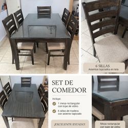 Juego De Comedor De 6 Sillas
