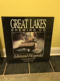 Great Lakes Beer Bar Sign  Heavy Wood Mancave