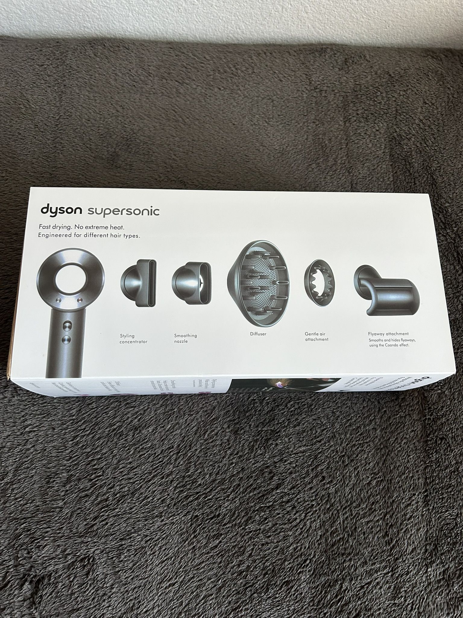Dyson Supersonic Hair Dryer with Attachments - Silver