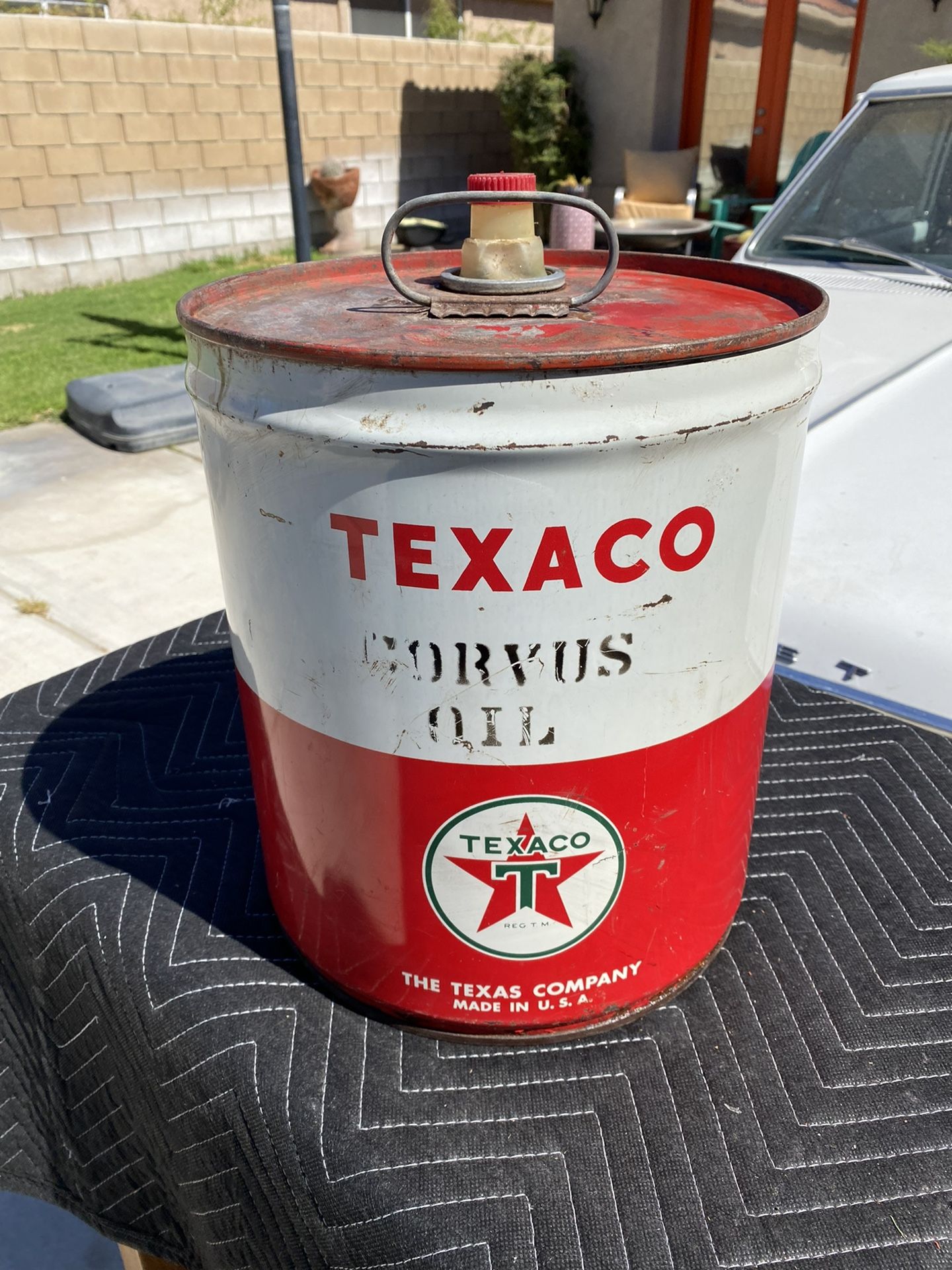 Vintage Texaco 5 Gallon Can