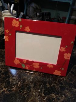 Love Birds and Flowers 4x6 Picture Frame