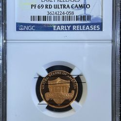 2012 S 1c RED EARLY RELEASES PROOF LINCOLN SHIELD PENNY Graded NGC PR 69 ULTRA CAMEO 