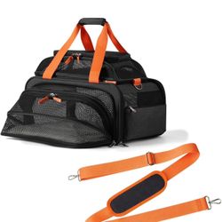 New 17x12x8.3 TSA Approved Expandable pet Carrier for Extra-Small Dog Under 6 lbs, Small-Medium cat Under 8 lbs