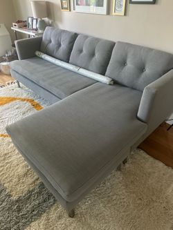West Elm Jackson 2-Piece Chaise Sectional Couch