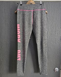 Women's Activewear Leggings - Gray & Hot Pink