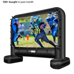 Inflatable projector screen