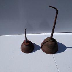 2 Antique Oil Cans