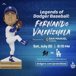 Dodgers tickets Bobblehead