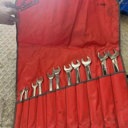 Vintage Snap-on Wrench Set. 11 Pcs. 3/8 To 1”