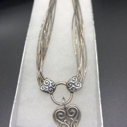 Sterling silver 925 vintage necklace, length: 21 inches. 24.9 grams