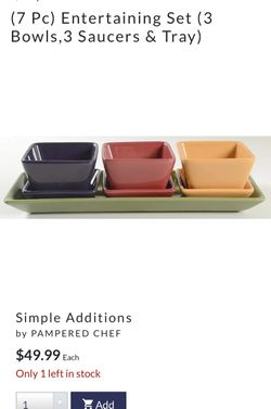 The Pampered Chef - 7 Pc Entertaining Set