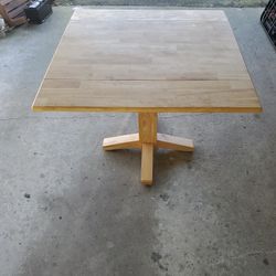 Solid Wood Drop-Leaf Table