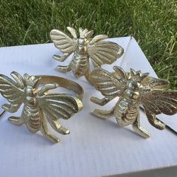 Gold Bee Napkin Rings – Set of 55