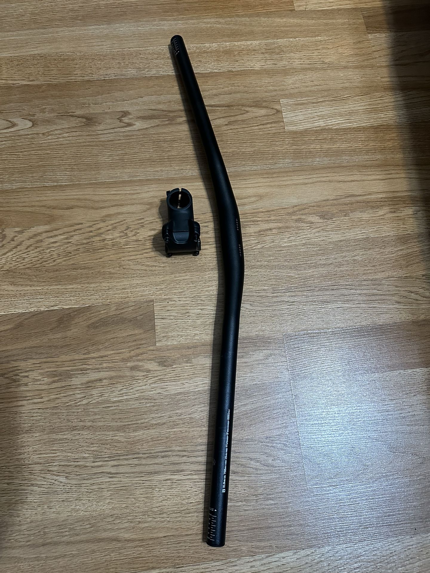 Bontrager rhythm comp stem and handlebar.