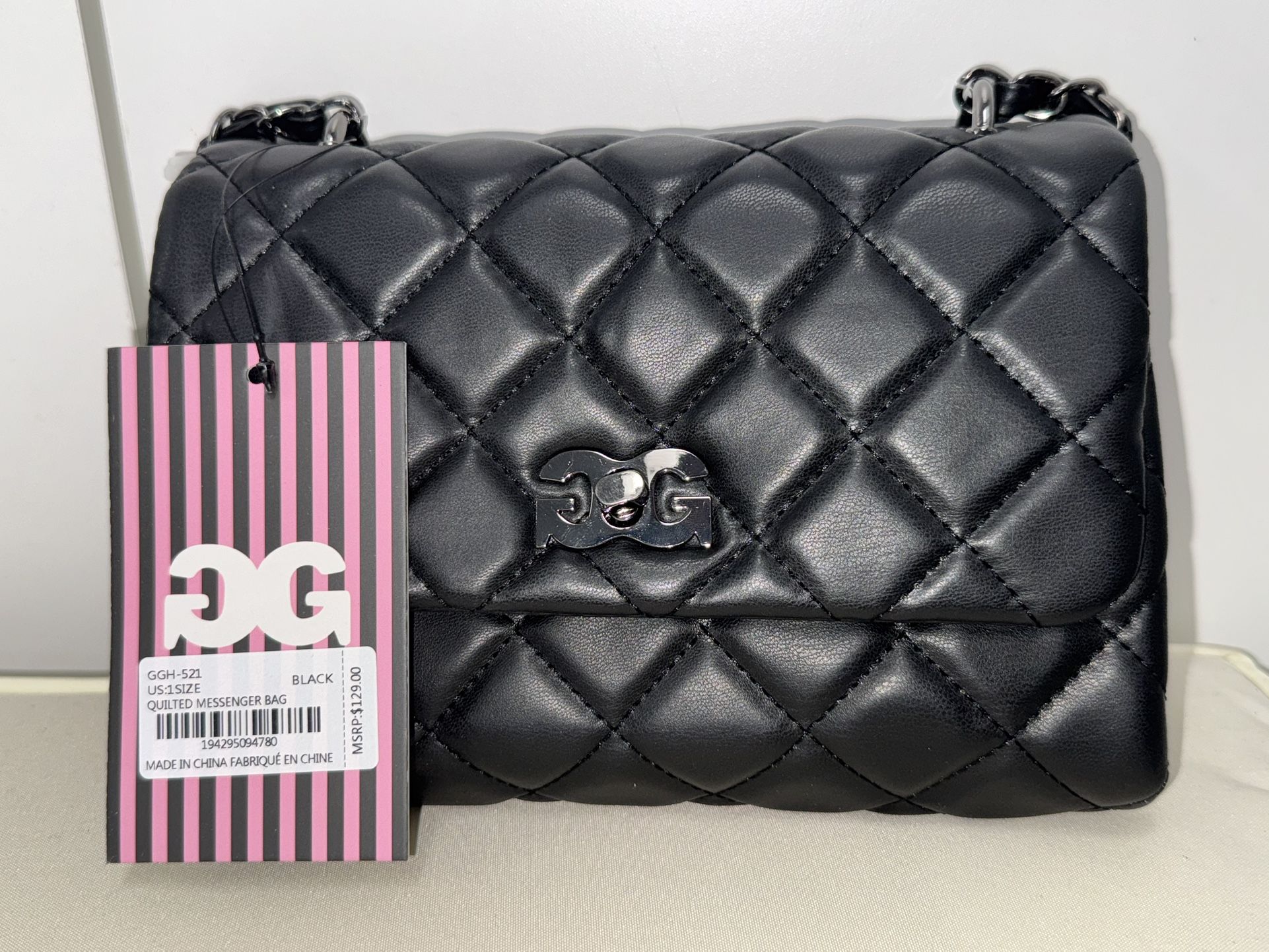 Gilda Paris Quilted Messenger Bag