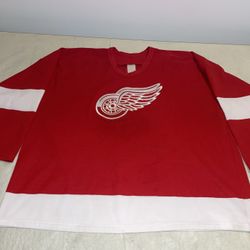 Detroit Red Wings Ccm Jersey Mens Xl Clean Vintage Nhl 90s Euc Mic Air Knit Vtg