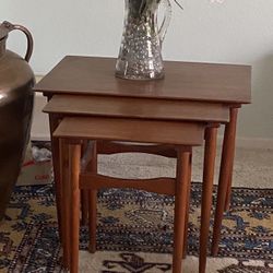 Teak Nesting Tables Denmark