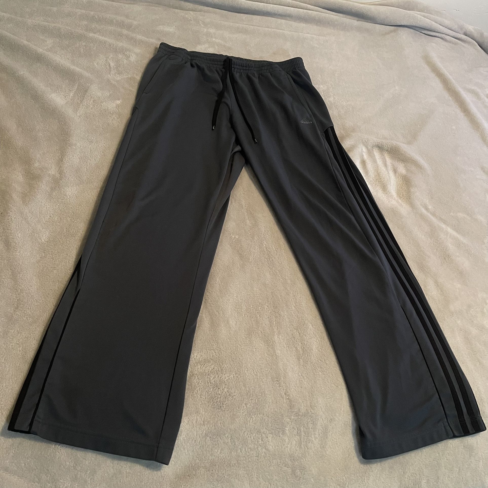 Adidas Sweatpants Men Large Gray Uefa Champions League Workout Running Soccer