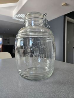 Large glass cookie jar