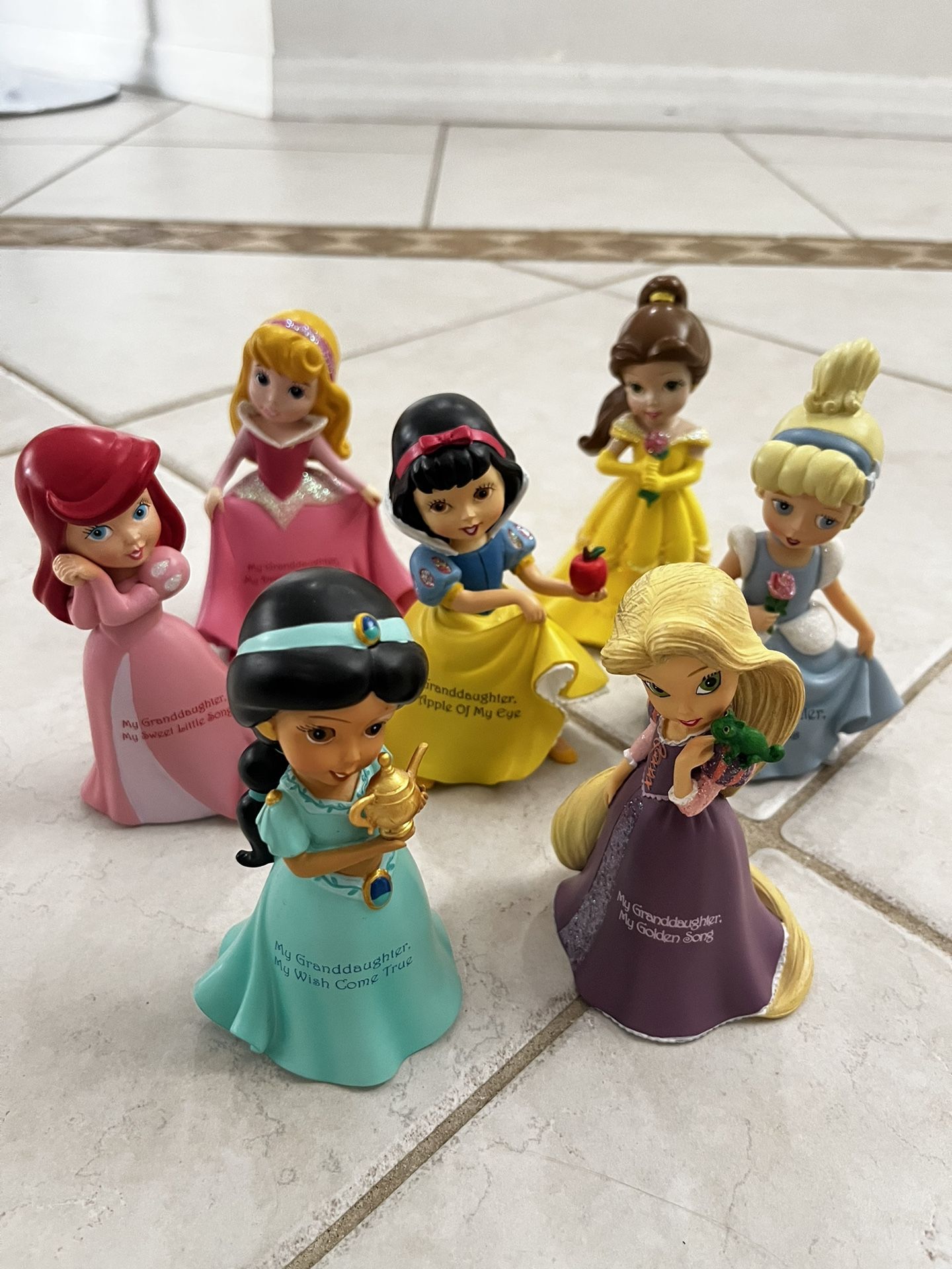 Disney Princess Figurines for Granddaughter - PRICE NEGOTIABLE