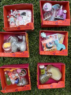 new toys $5 each for 18 in doll accessories
