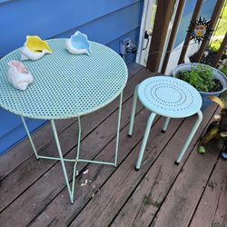 Little Patio Table And Stool
