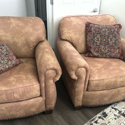 Two New - Rawhide Chairs -excellent Condition 