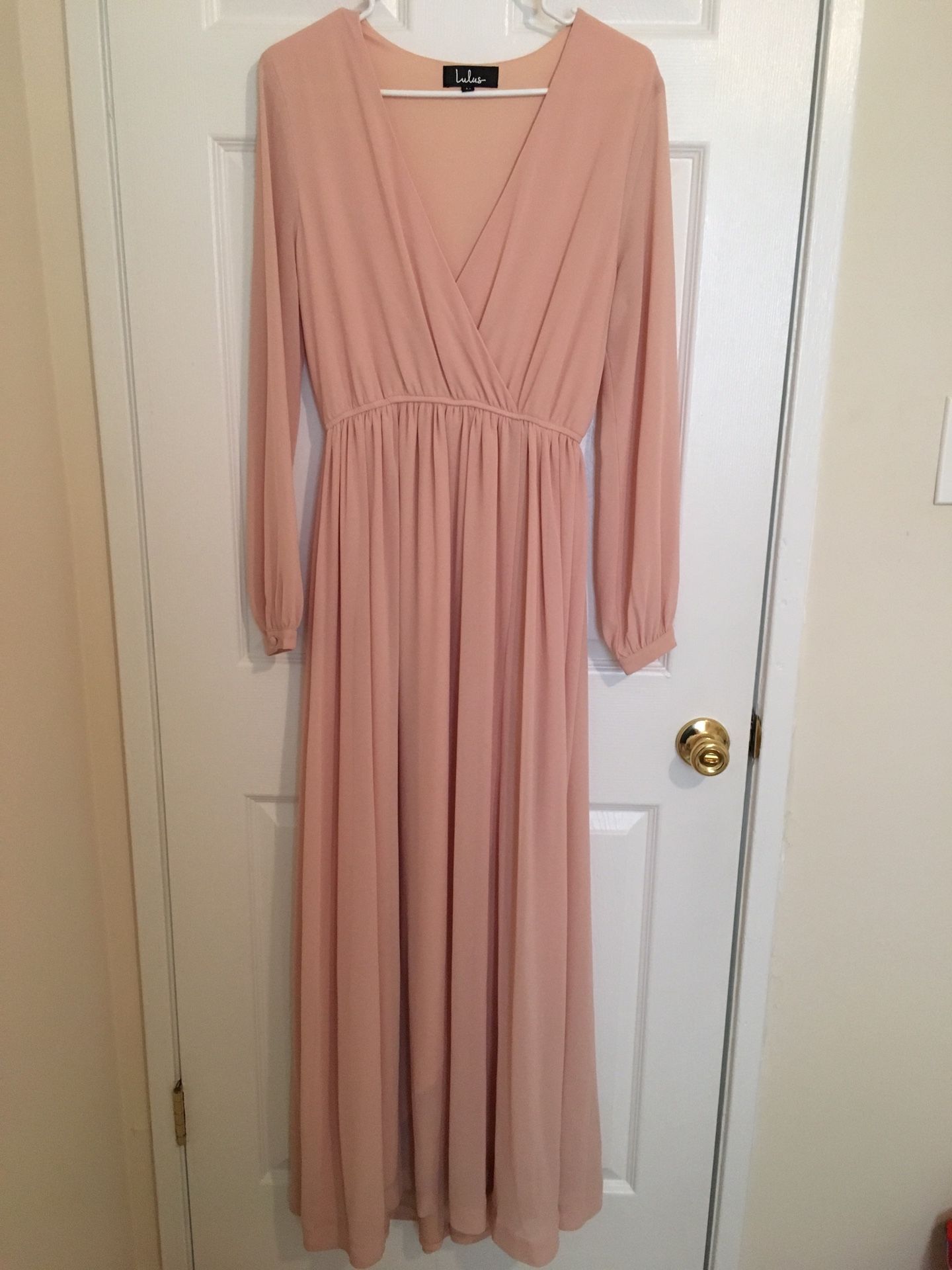 Lulus Blush Pink Maxi Dress Size M