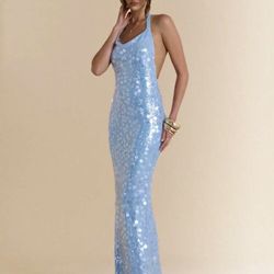 Sequined Elegant Maxi Dress 