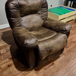 Faux Leather Recliner 