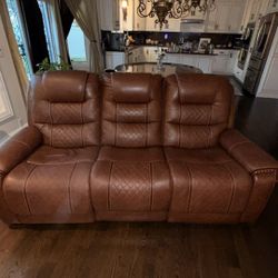 Brown Power Recliner Couches 