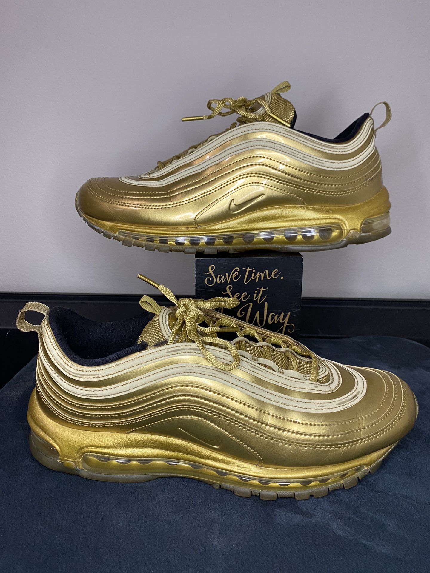 Nike Air Max 97 Metallic Gold Men’s Size 9 CT4556-700 Sneakers OG Box 2020 Nike Air Max 97 Olympic Gold 2020 CT4556-700 | Mercari main image 3