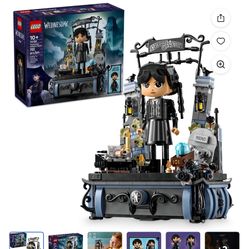 LEGO Wednesday Addams Figure - Building Toy for Kids, Girls & Boys, Ages 10+ - Collectible Wednesday Addams Doll with Display for Fans - Gift Idea for