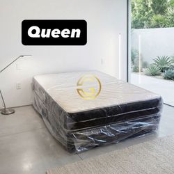 Queen Mattress Set – Medium – Brand New – Delivery Available 🚚