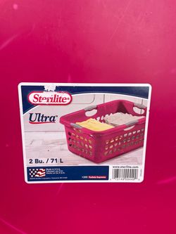 Sterilite Ultra Laundry Basket Fuchsia 71L